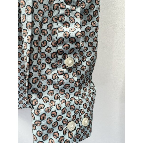 Kurt River Men's Slim Fit Shirt XL Pink Blue Rare Long Sleeve Button Up Spread - Picture 4 of 10